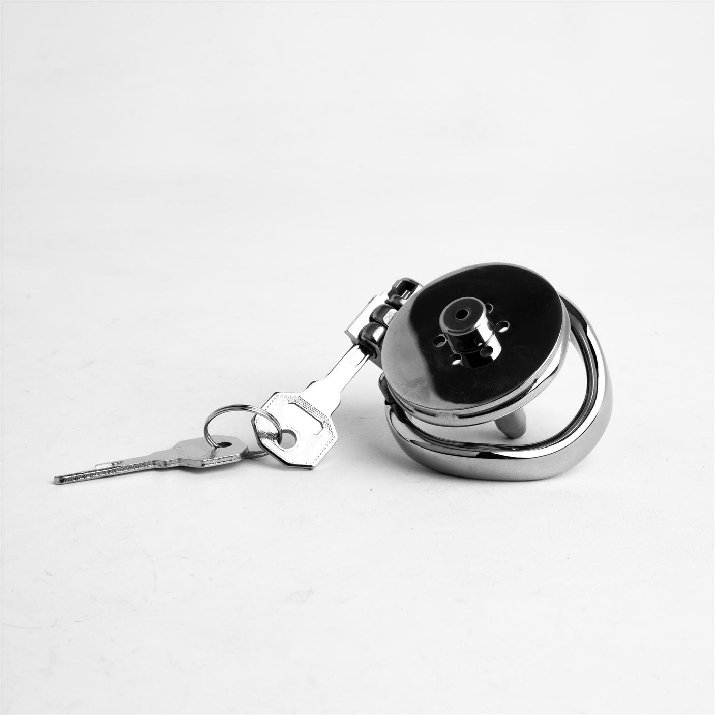 Chastity Cage, Flat End & Urethral Insert