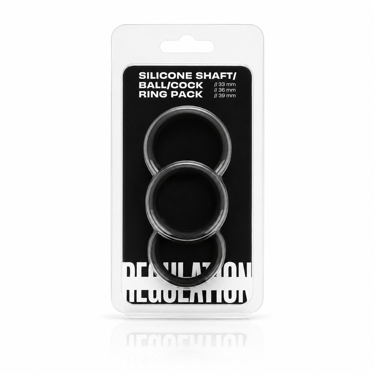 Silicone Cock Ring Pack – Shaft, Ball & Cock, 33mm / 36mm / 39mm