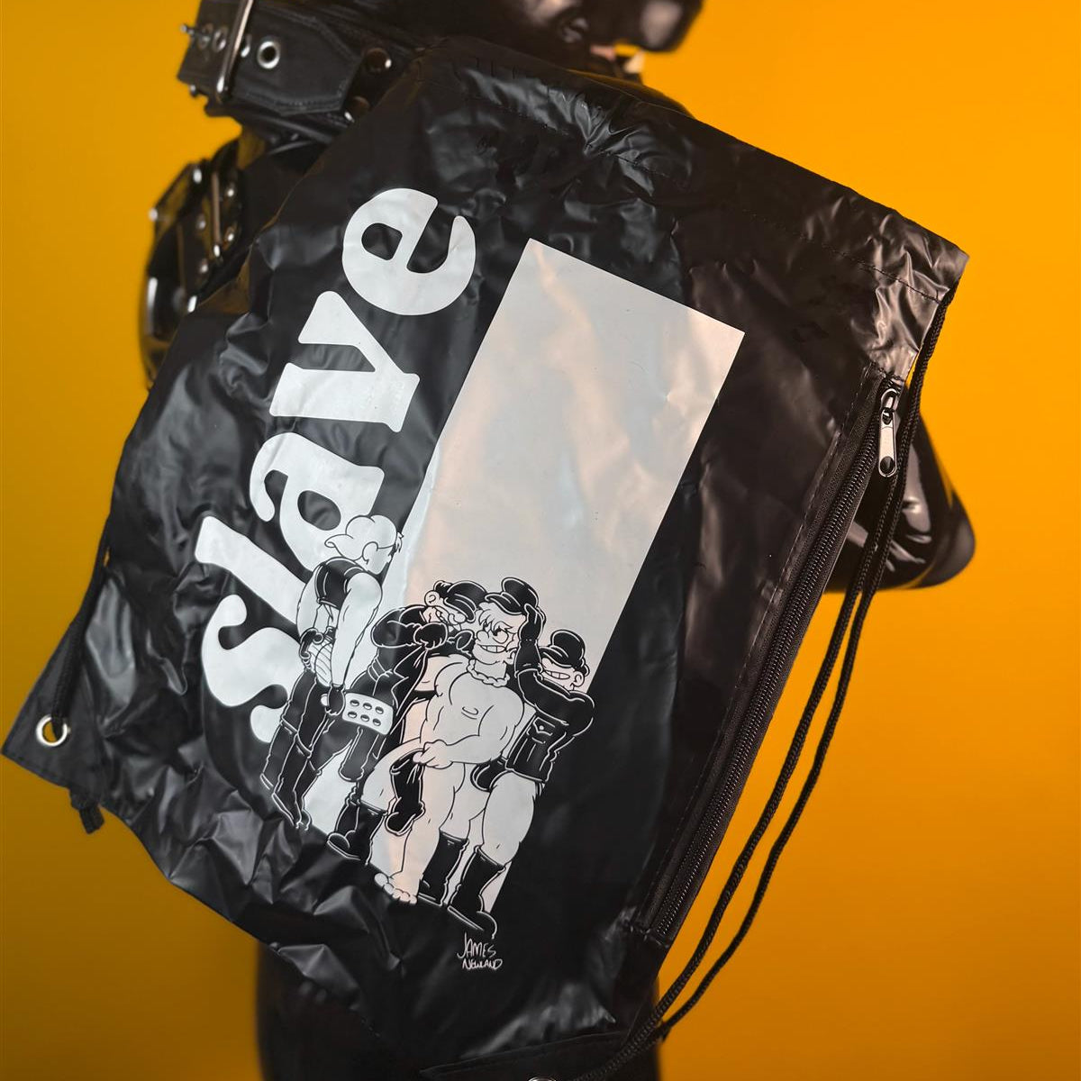 "Slave", PVC Drawstring Bag