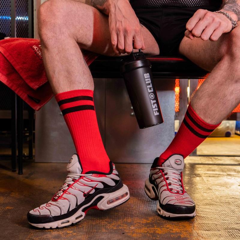 Skater Socks, FIST, Red/Black