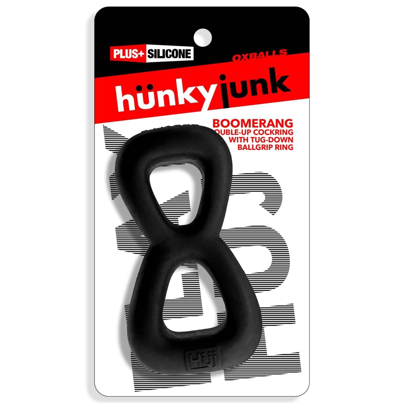 Oxballs Hünkyjunk, Boomerang Cockring, Black Fog