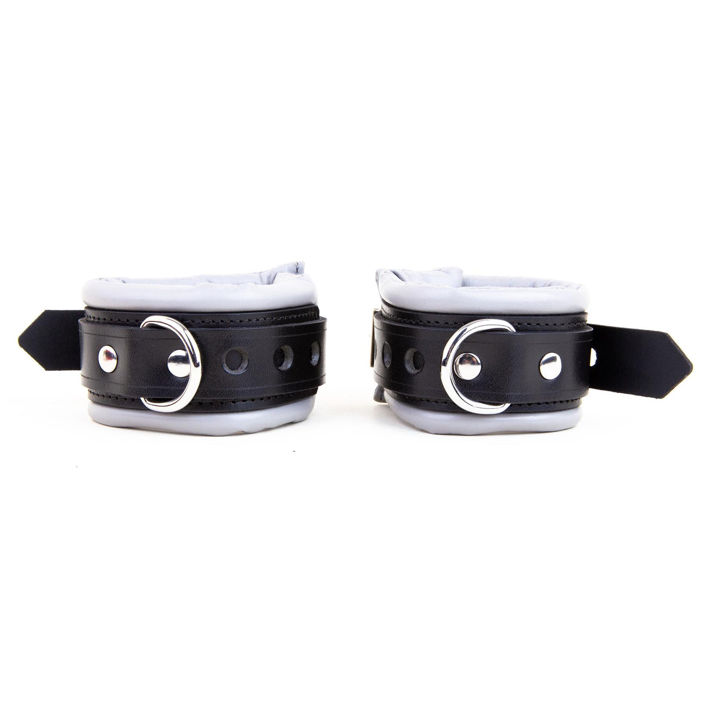 Padded Leather Wrist Cuffs 5cm