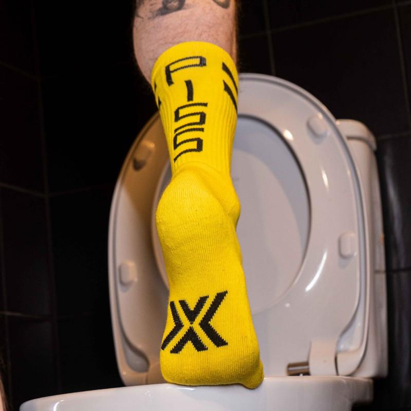 Skater Socks, PISS, Yellow/Black