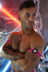 Breedwell Circuit Breaker Armband, Neon Pink