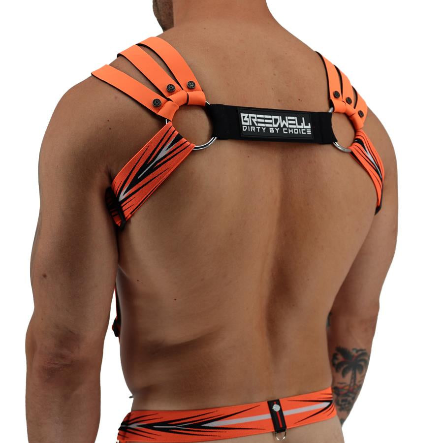 Breedwell Circuit Breaker Body Harness, Neon Orange