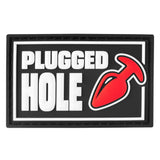 Velcro Fetish Tag, PLUGGED HOLE