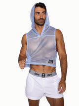 BIKE Hooded Sleeveless Practice Jersey, Ice Blue