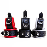 Padded Leather Wrist Cuffs 5cm