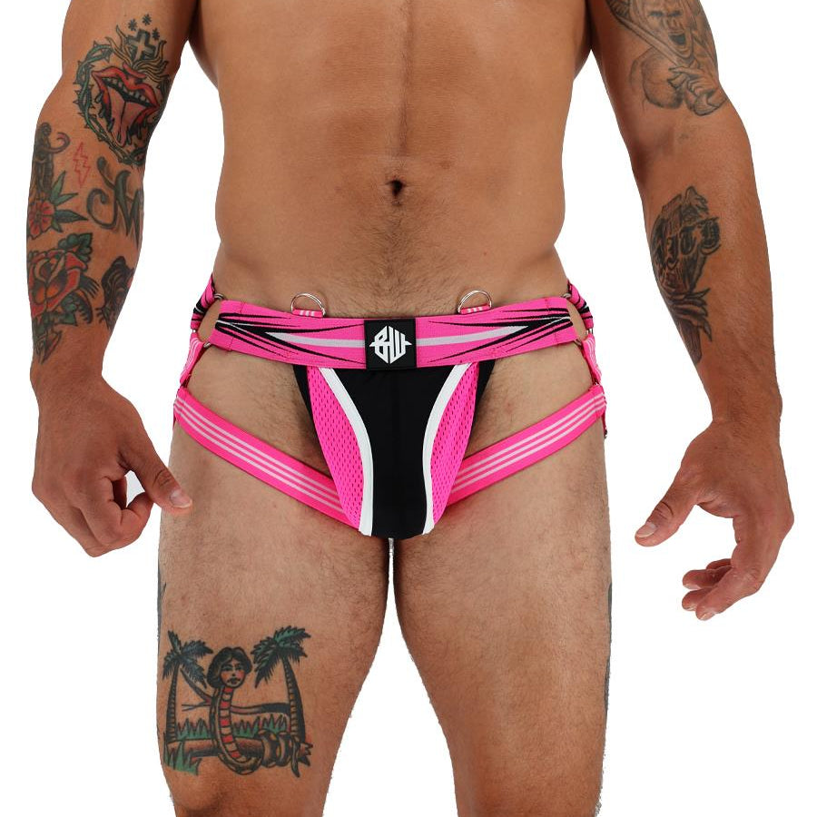 Breedwell Circuit Breaker Jock, Neon Pink
