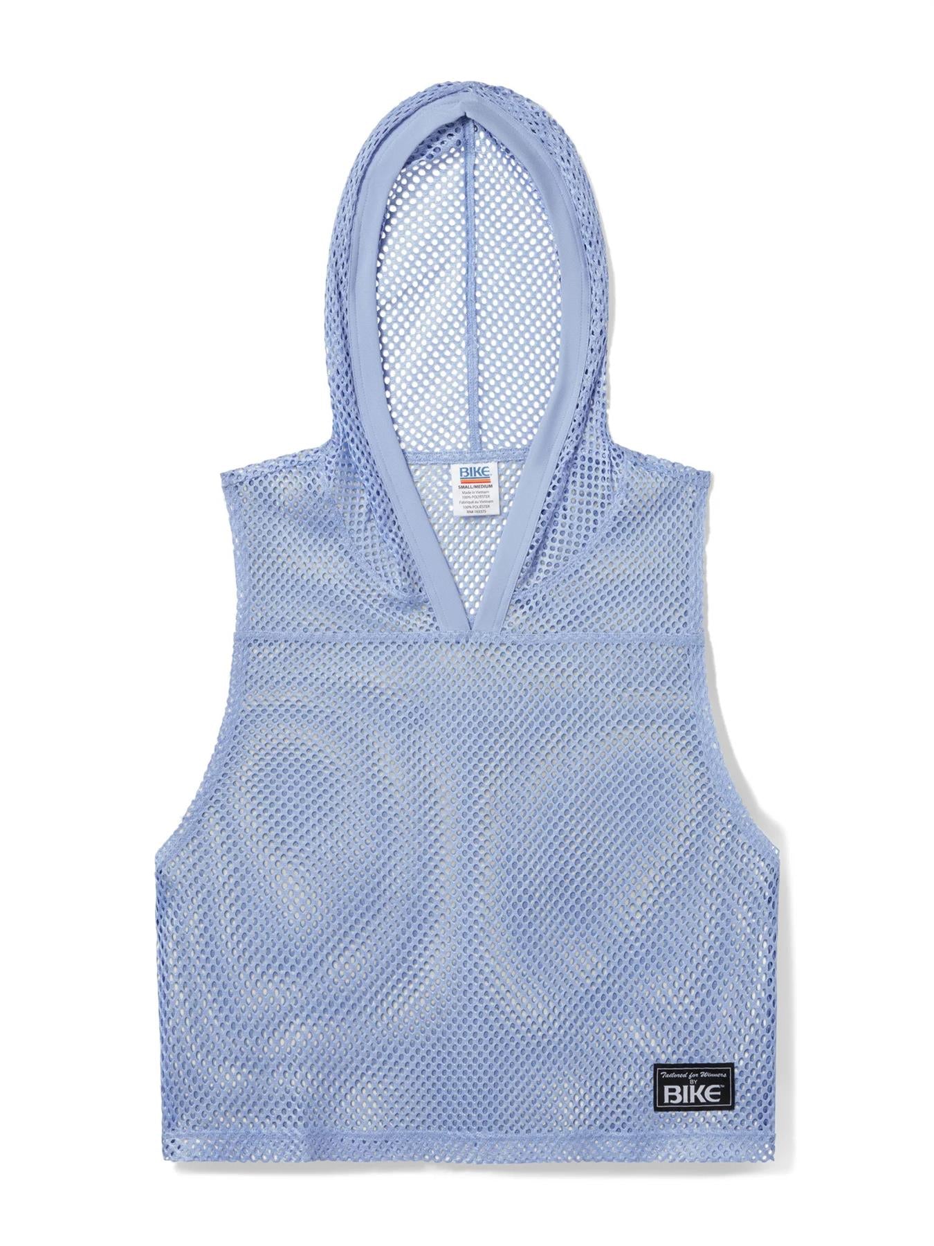 BIKE Hooded Sleeveless Practice Jersey, Ice Blue