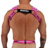 Breedwell Circuit Breaker Body Harness, Neon Pink