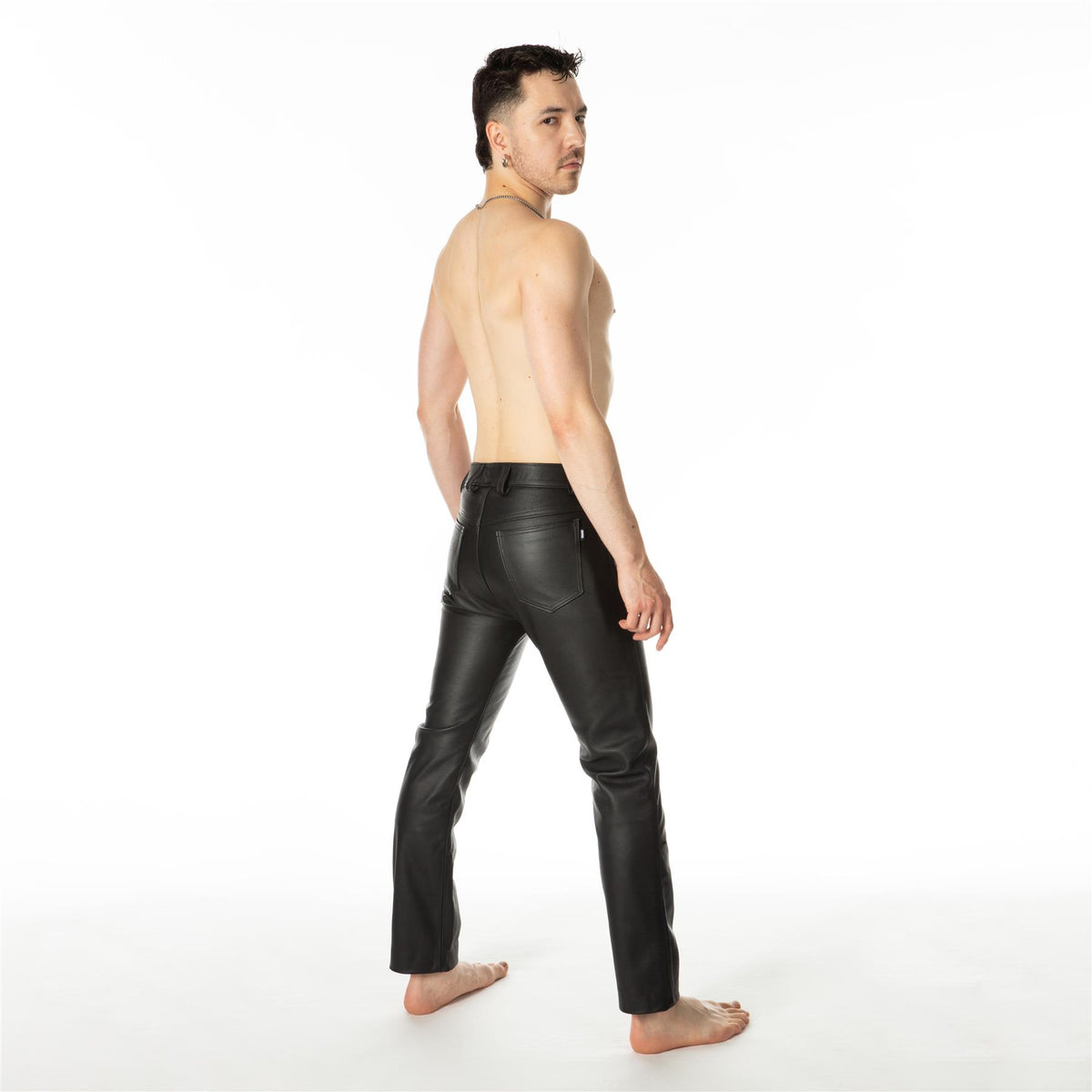 R207 Leather Jeans // Made to order
