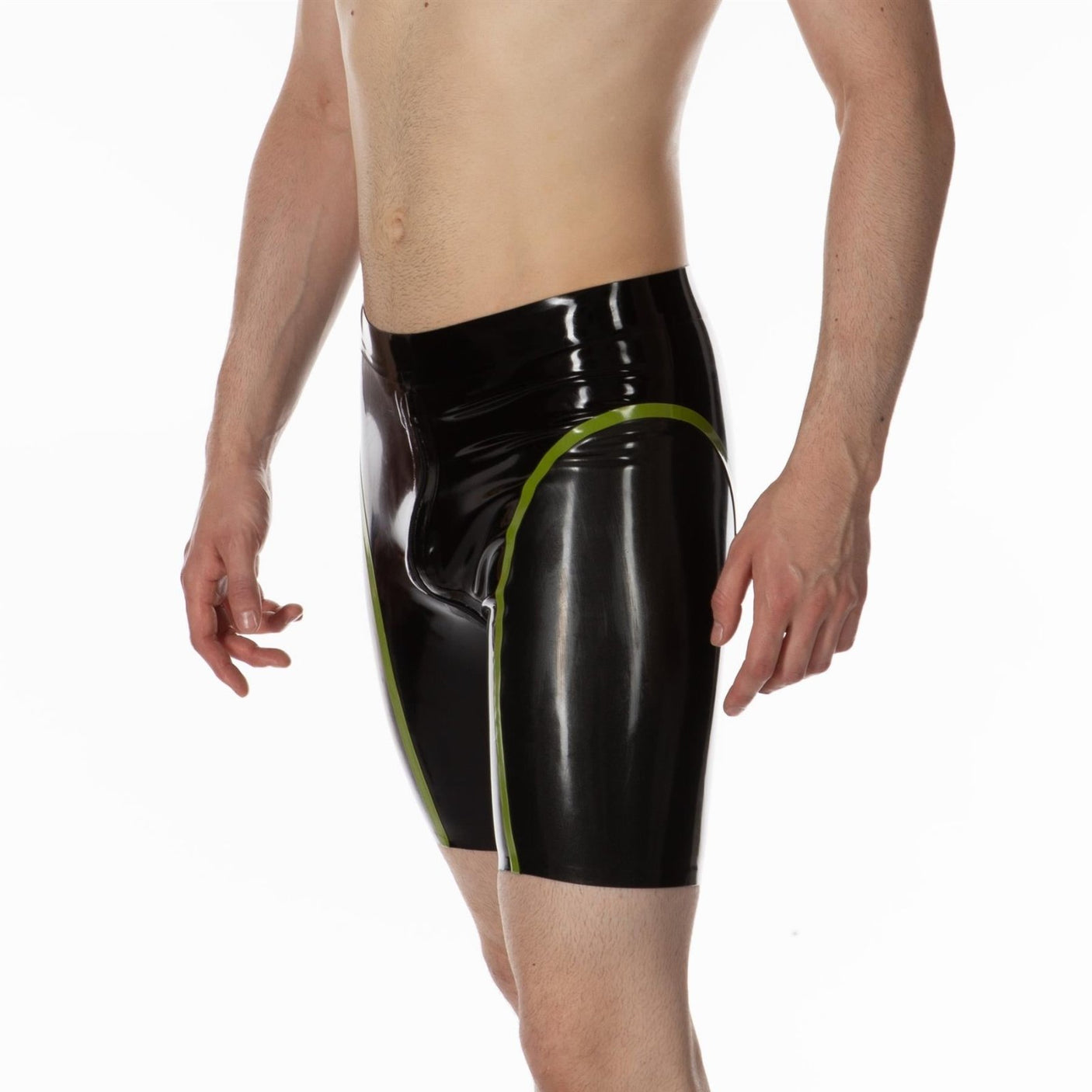 Apex Rubber Compression Shorts, Black / Pewter / Spring from REGULATION.