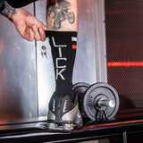 Skater Socks, LICK, Black/White/Red