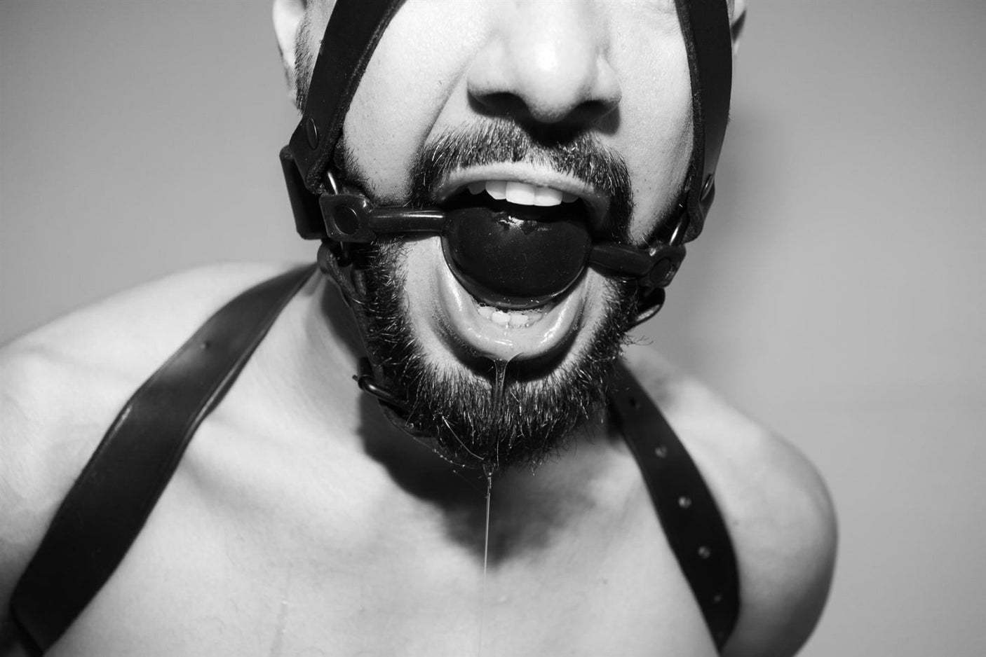 Ball Gag Head Harness from Fetters.