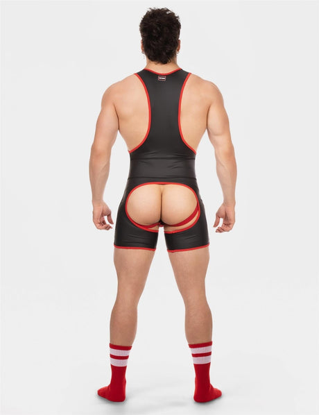 Barcode Singlet Kam, Black/Red from Barcode Berlin.