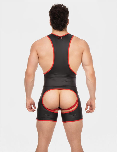 Barcode Singlet Kam, Black/Red from Barcode Berlin.