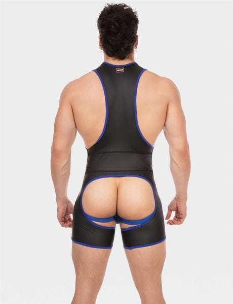 Barcode Singlet Kam, Black/Royal from Barcode Berlin.