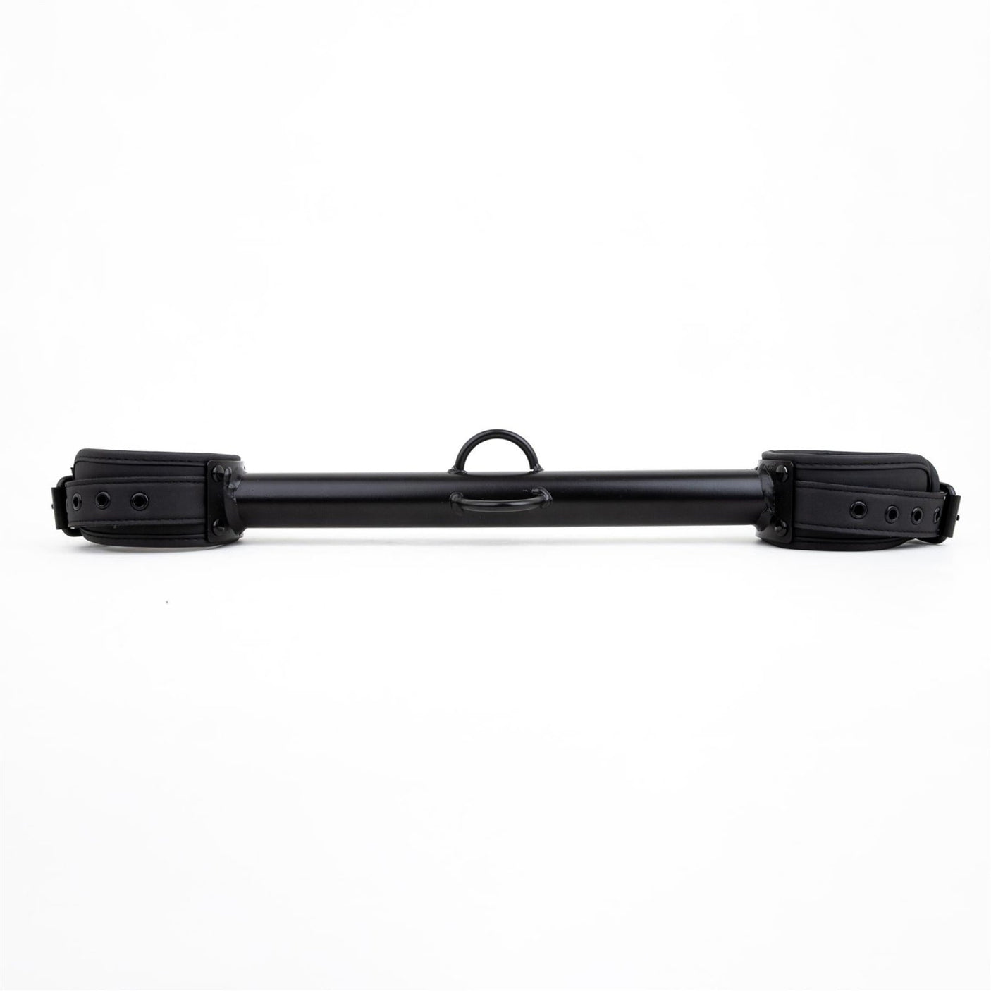 Big Barrel Spreader Bar, Neoprene Wrist Cuffs, 12", Black from Ballistic Metal.