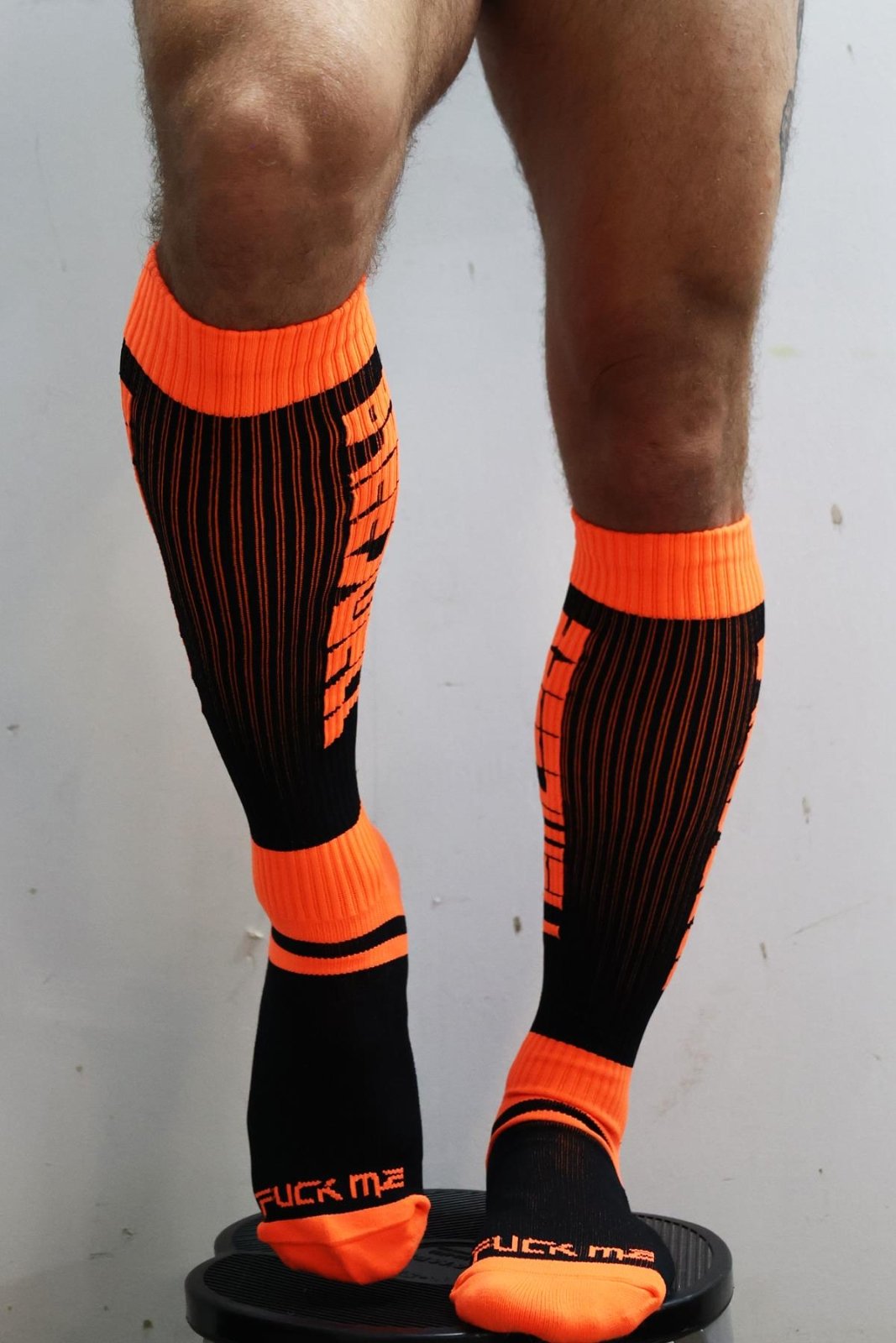 Breedwell Eternity Socks, Neon Orange from Breedwell.