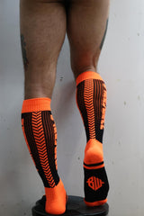 Breedwell Eternity Socks, Neon Orange from Breedwell.