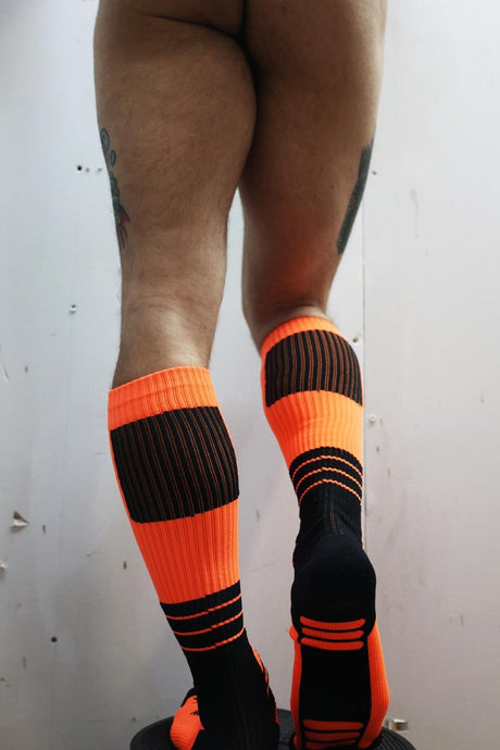 Breedwell Hypnotix Socks, Neon Orange from Breedwell.