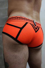 Breedwell Revolution Brief, Neon Orange from Breedwell.