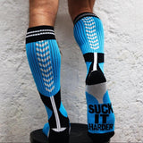Breedwell Sucker Socks, Aqua Blue from Breedwell.