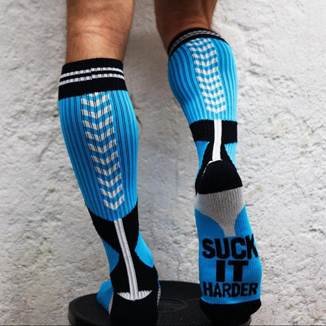 Breedwell Sucker Socks, Aqua Blue from Breedwell.