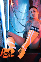 Breedwell Sucker Socks, Neon Orange from Breedwell.