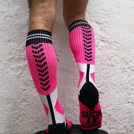 Breedwell Sucker Socks, Neon Pink from Breedwell.