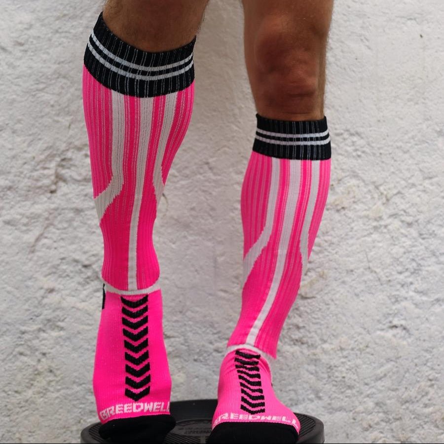 Breedwell Sucker Socks, Neon Pink from Breedwell.