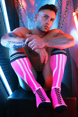 Breedwell Sucker Socks, Neon Pink from Breedwell.