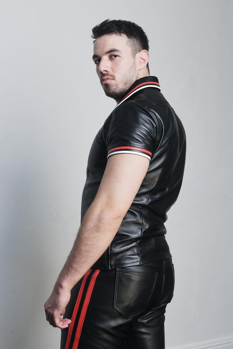 Buckholt Leather Polo Shirt - Made to Order from REGULATION.