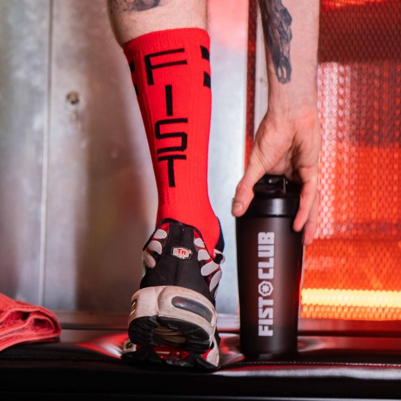 Skater Socks, FIST, Red/Black