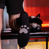 Skater Socks, WOOF, Black/White/Red