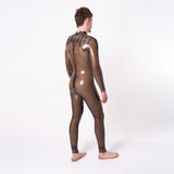 Catsuit, Shoulder Entry, Semi Trans Smokey Black, All Round Zip from REGULATION.
