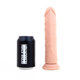 REGULATION Realisms, Vac-U-Lock Suction Cup Dildo, 8", Flesh