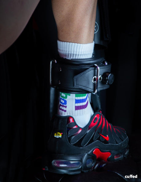 CUFFED Ankle Leathstraints, Black from Cuffed.