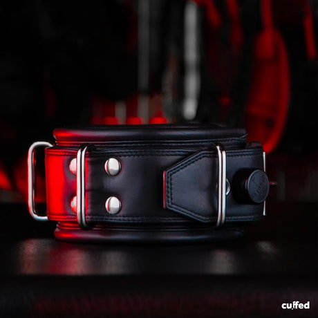 CUFFED Neck Leathstraint, Black from Cuffed.