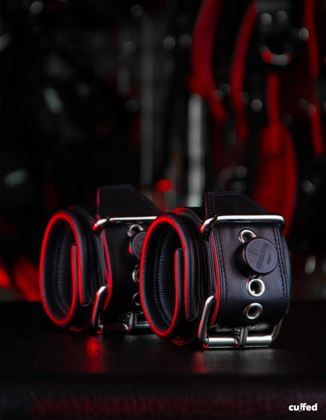 CUFFED Wrist Leathstraints, Black from Cuffed.