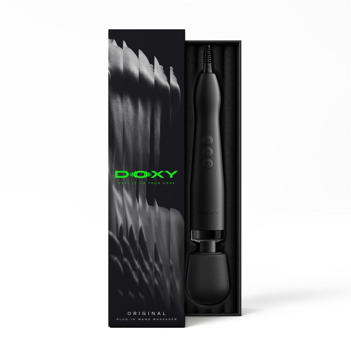 DOXY 2.0 Wand Massager, Plug-In, Black from Doxy.