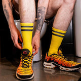 Skater Socks, PISS, Yellow/Black