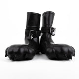 FURRJOI Silicone Canine Paw Feet with Bindings, Black from Furrjoi.