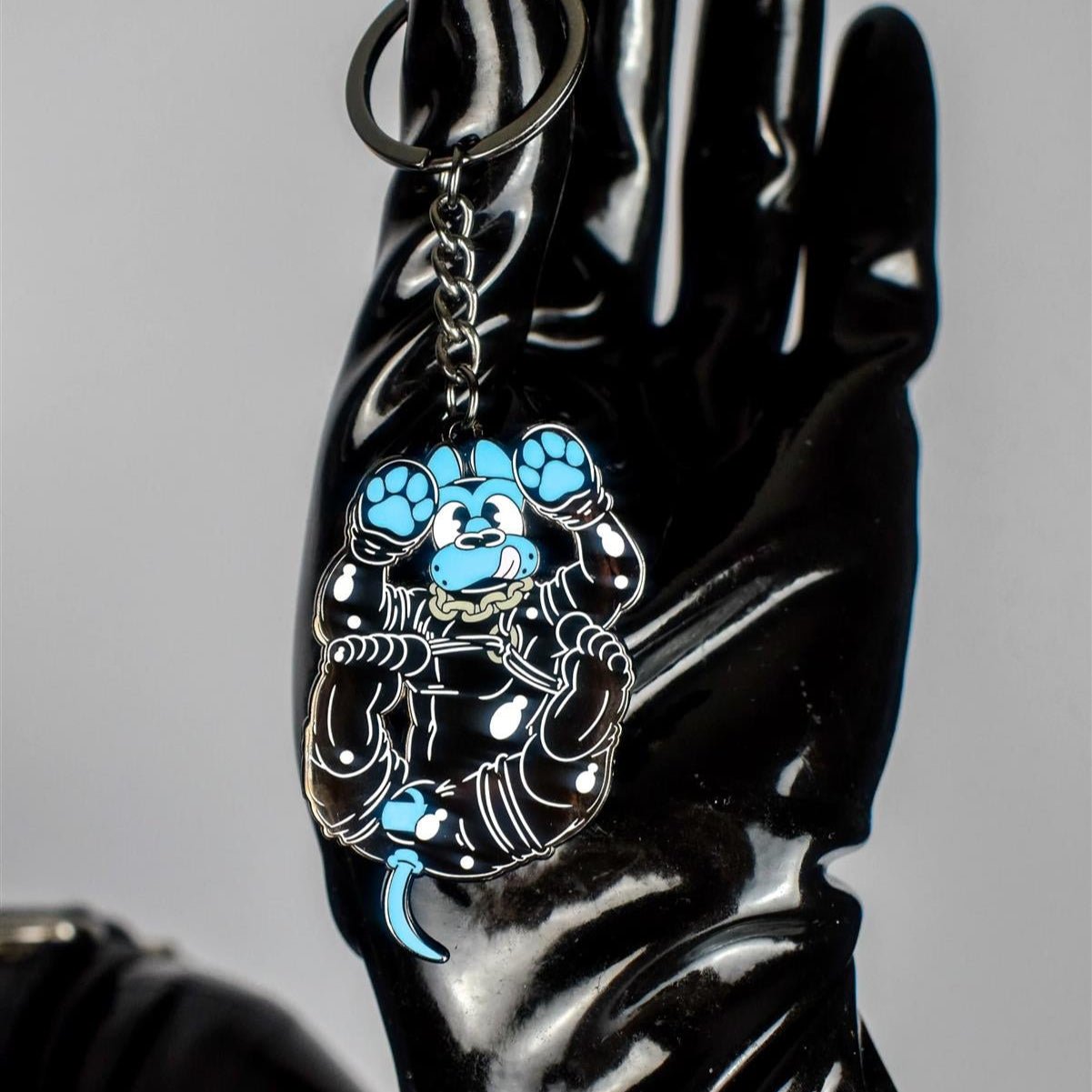 Good Boy Keychain Blue from James Newland Illustration.