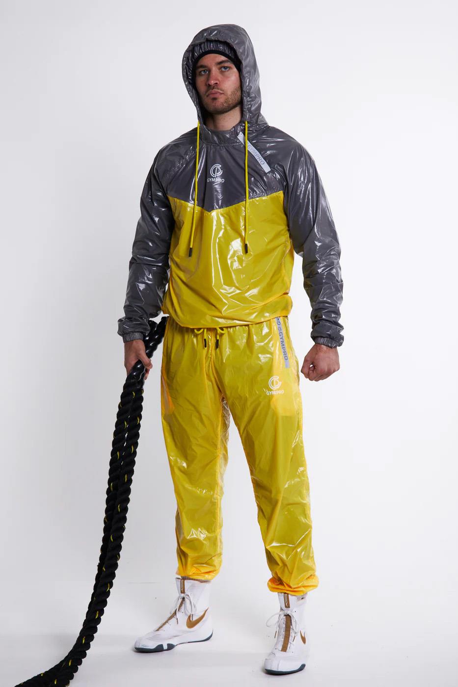 GymPro Sweat Suit, Yellow/Grey from GymPro.