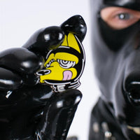 Hypnosis Dog Enamel Pin Yellow from James Newland Illustration.