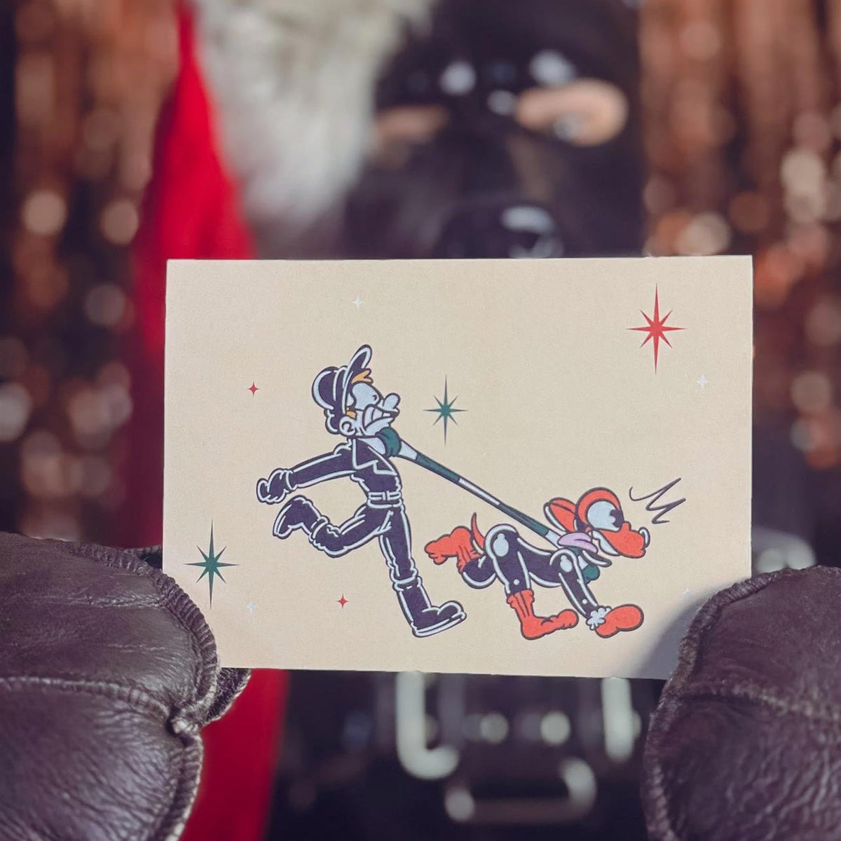"Kinkster" Xmas Card Pack from James Newland Illustration.