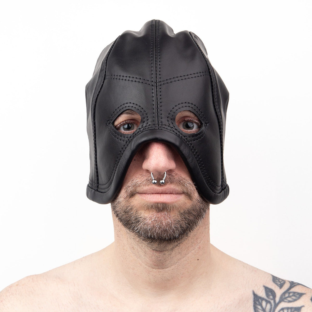 Leather Executioner Hood, Black | Fetters – REGULATION