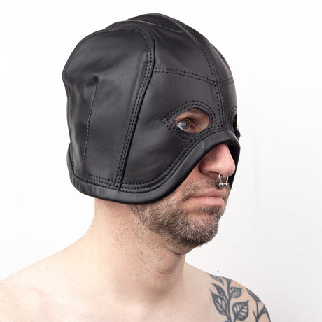 Leather Executioner Hood, Black from Fetters.